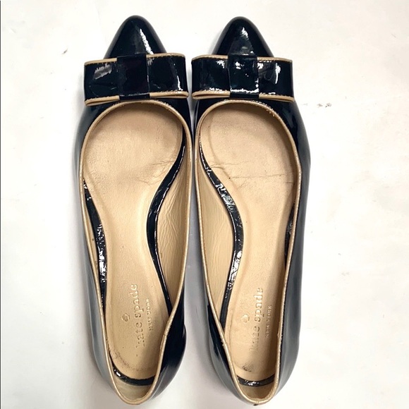 Kate Spade Elise Patent Leather Pointy Toe Flats - Picture 4 of 12